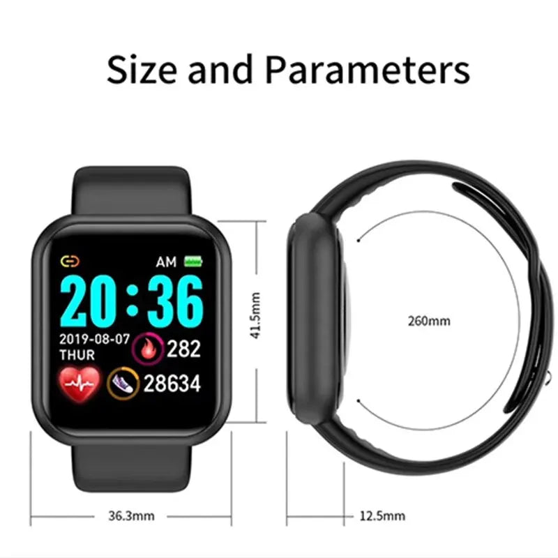 Smartwatch D20 Colorful Screen Smart Bracelet Sleep Monitoring of Heart Rate and Normal Blood Pressure